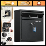 Heavy Duty Locking Wall Mount Mailbox, Anti-theft Security Key Drop Steel. Fixed Price $95.99.