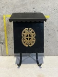 Vintage Colonial Tudor Style Metal Wall Mount Mailbox W/ Rack. Fixed Price $33.99.