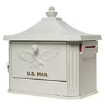 Hamilton Premium, White, Large, Locking, Aluminum, Post Mount Mailbox. Fixed Price $149.17.