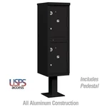 Salsbury Outdoor Parcel Locker 2 Compartments In Black With Usps Access- Type. Fixed Price $2843.38.