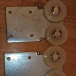 Sliding Hardware Steel Plastic Galvanized Silver White For Closet Doors. Fixed Price $38.99.