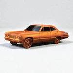 Classic 1960S American Sedan Wooden Model Handcrafted Vintage Car Collectible. Fixed Price $103.00.