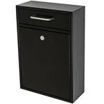 Mail Boss Wall-mount Drop Box Bin Design Patented Locking 16-GAUGE Steel Black. Fixed Price $89.69.