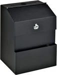 New Mail Boss Locking Steel Suggestion Key Drop Box, Black. Fixed Price $30.99.