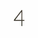 Hillman Group 844689 5IN. #4 Distinctions Floating Mount House Number, Bronze. Fixed Price $14.95.