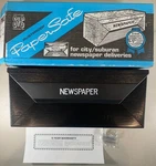 Steel City Rustproof Safe PM1 Newspaper Mail Box Wall Mount Black Nib. Fixed Price $34.95.