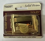 Brainerd Solid Brass Card Holders With Pull & Pins 1 3/8 X 2 5/8 4/PC New.. Fixed Price $10.00.