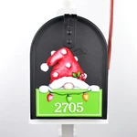 Mailbox Magnet Partial Cover Christmas Santa Gnome Address Or Merry & Bright. Fixed Price $9.95.