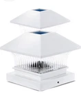 Home Zone Security Solar Post Cap Lights, 2-PACK, Fit Size 3.5"X3.5", White. Fixed Price $19.99.