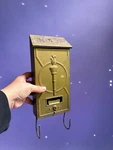 Vintage Brass Metal Wall Mount Ornate Torch Mail Box P.n. Co Fulton. Fixed Price $44.04.