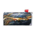 Blue And Orange Stone Pattern Design Mailbox Cover Magnet. Fixed Price $18.49.