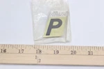 (10-PK) Hy-ko Letter Self Adhesive Black Aluminum 1-1/2" GR-10/P. Fixed Price $6.57.
