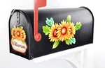 Mailbox Partial Cover Sunflower Trio Personalized Rustic Summer Magnetic. Fixed Price $14.95.