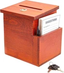 Juvale Wooden Suggestion Box With Slot - Secure Money Drop Raffle For Even. Fixed Price $49.57.