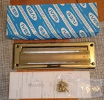 Ives Brass Letter Box Plate Weather Tight New In 8-1/2" 3". Fixed Price $19.95.