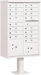 Salsbury 16 Size Doors, Type Iii Cluster Box, White, Usps Lock Compatible.. Fixed Price $2999.00.
