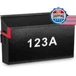 Kyodoled Wall Mount Mailbox W/flag & Number Stickers, Galvanized Steel, Large. Fixed Price $62.45.
