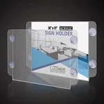 Ciaoher Horizontal Acrylic Sign Holder 14" X 11" W/ Suction Cups 2 Pack New. Fixed Price $40.00.