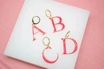 18K Gold Filled Enamel Color Letter A-z Pendant French Hook (A69). Fixed Price $28.99.
