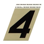 Hillman In. Reflective Black Aluminum Self-adhesive Number 4 1 Pc (3-PACK). Fixed Price $7.24.