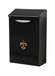 Wall Mount Mailbox Black Small City Classic Steel Galvanized Outside Post. Fixed Price $16.99.