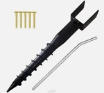 Furnishh Mailbox No Dig Ground Anchor 4"X4" Post Stake Holder Model Screw Prem. Fixed Price $47.99.