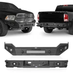 Off-road Steel Front Bumper + Rear Bar W/led Light Fit 2013-2018 Ram 1500. Fixed Price $899.32.