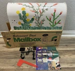 Custom Hand Painted Metal Mailbox By Solar Group 19" Long. Fixed Price $50.00.