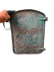 Control Vintage Locking Metal Wall-mounted Mailbox Letter Green/brown. Fixed Price $55.00.