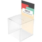 Deflecto 66001 Suggestion/coin Box With 203MM 375MM Sign Holder. Fixed Price $399.13.