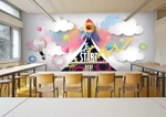3D Cartoon Rocket A3407 Business Wallpaper Murals Self-adhesive Commerce. Fixed Price $14.31.