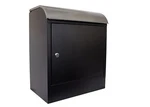 Qualarc WF-PB018 Selma Wall Mount Locking Mail And Parcel Box, Black/silver. Fixed Price $172.32.