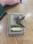 Vintage Salsbury Brass Post Office Box Door With 3 Keys Works Great - Crafts. Fixed Price $34.95.