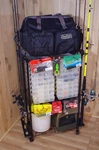 Cedar Outfitters Rolling Rod Cart And Tackle Trolley Holds 12 Reel. Fixed Price $34.60.