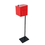 Black Metal Donation Box Floor Stand Lobby Foyer Tithes & Offering Suggestion. Fixed Price $74.07.