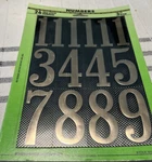 Numbers,no MM-5N, Hy-ko Prod Co, PK10 New. Fixed Price $6.00.