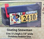 Jeremiah Junction Mailbox Door Magnet! Skating Snowman!. Fixed Price $10.00.
