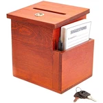 Juvale Wooden Suggestion Box With Slot - Secure Money Drop Raffle For E.... Fixed Price $53.26.