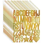Yiktunq 2 Inch Letter Number Sticker, 10 Sheets Capital Alphabet Gold. Fixed Price $8.90.