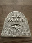 U.s. Mail Box Door Brass Eagle Accent Antique Bronze Patina Gaines Keystone. Fixed Price $49.00.