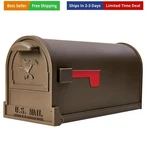 Gibraltar Arlington Large Capacity Galvanized Steel Bronze, Post-mount Mailbo.... Fixed Price $114.71.