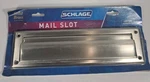 Schlage SC620B3 Mail Slot Bright Brass Finish Satin Nickel Ripped Pack W/ Screws. Fixed Price $19.82.