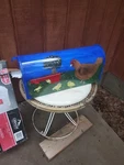 Gibraltar Country Farm Chicken Hand Painted Post Mount Mailbox. Fixed Price $69.00.