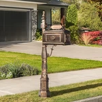 Post Combination Stratford Heavy Duty Cast Aluminum, Bronze. Fixed Price $204.99.