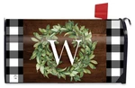 Briarwood Lane Wreath Monogram Letter Mailbox Cover. Fixed Price $15.95.