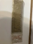 Vintage Fulton Drop Letter Plate Brass Finish B-166 Large 8"X1 1/2" Opening Nos. Fixed Price $9.99.