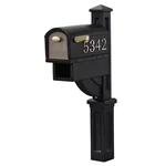 STEP2 Mailmaster Hudson Resin Overpost Mailbox And Combo Black Onyx. Fixed Price $101.22.