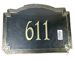 Whitehall House #611 Williamsburg Estate Wall Plaque Cast Aluminium Sign Bonze. Fixed Price $75.99.