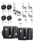 Naissian Camper Door Pack Of 2+ 5 LOCKS,8 Keyed Alike, Black. Fixed Price $145.90.