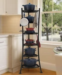 264 Lbs Capacity Freestanding Pot Rack, 6-TIER Cast Iron Cookware With. Fixed Price $262.60.